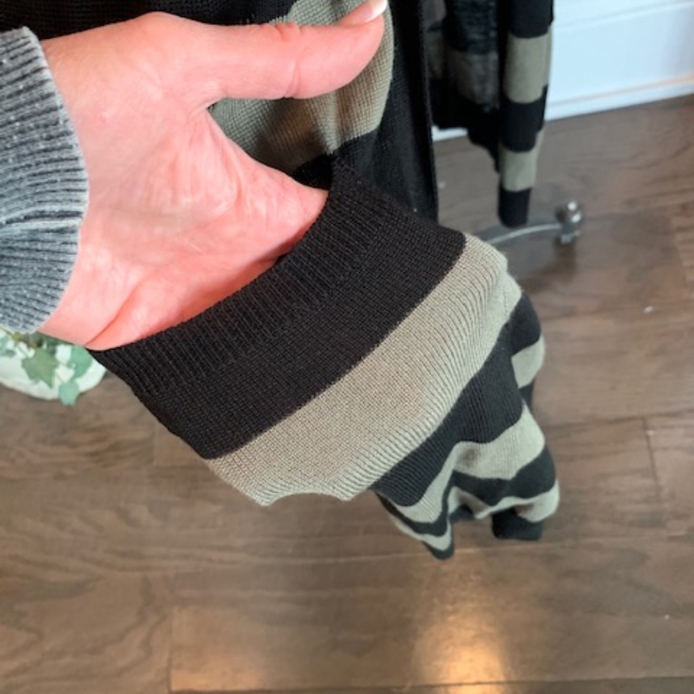 Joseph A. Striped Cardigan Duster - Picture 6 of 7